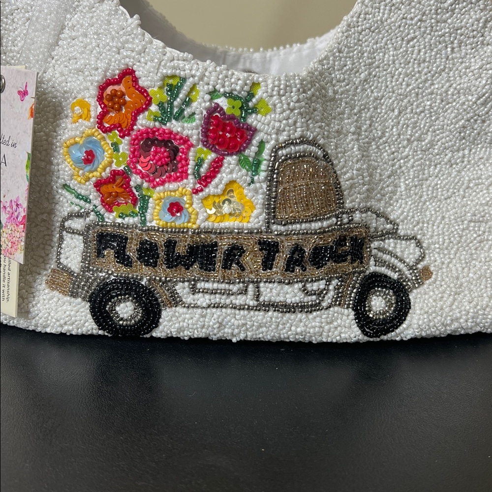 From India To You | Farmers Market Beaded Flower Truck Butterfly Bag 💐🦋🛻 - Picture 13 of 13